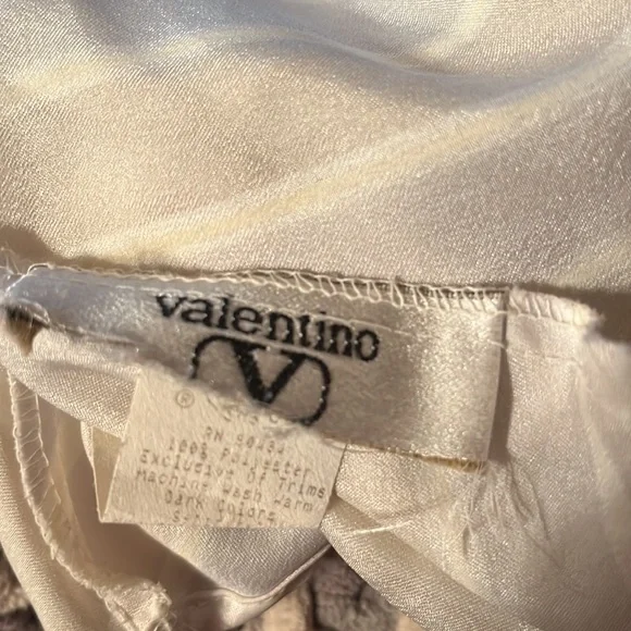 Vintage Valentino Intimo Slip Maxi Dress Nightgown Gown Size Medium - Picture 8 of 9